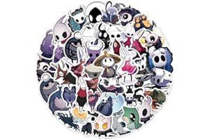 Hollows Stickers 50 Pcs - Silk Songs The Knights Figure Vinyl Waterproof Decals - Cute Knight Sticker for Water Bottle Scrapb