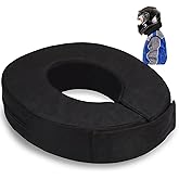 Briwooody Racing Neck Brace Helmet Support Collar | 360 Degree Tapered Helmet and Neck Support with Hook and Loop Closure for Racing