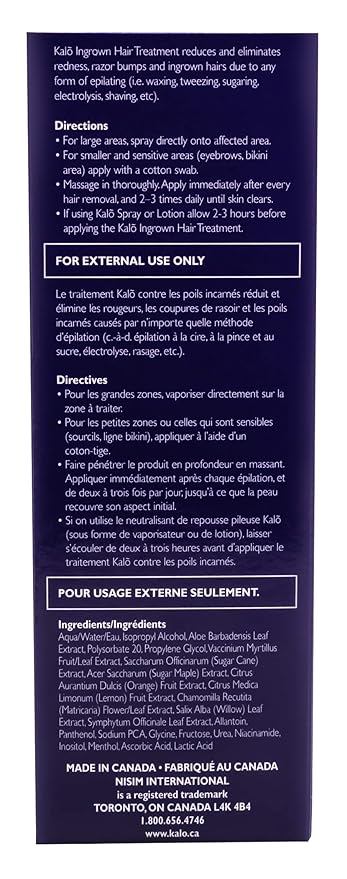 Kalo Ingrown Hair Treatment 4oz 120mls Amazon Co Uk Health