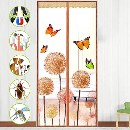 Beautto Magnetische Schermdeur Zonder Boren Vliegscherm Schuifdeur Magnetisch Slot Opvouwbaar Lucht Kan Vrij Stromen Voor Gangen Deuren Ramen Amazon Nl