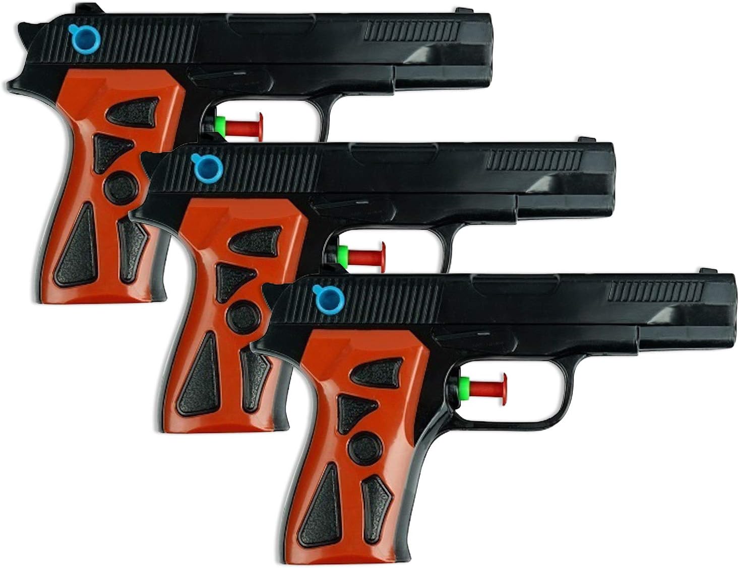 Schramm® 3er Pack Wasserpistole Agent Wasserpistolen Wasser Pistole Water Gun Watergun Wassergewehr Wassergewehre Spritzpistole