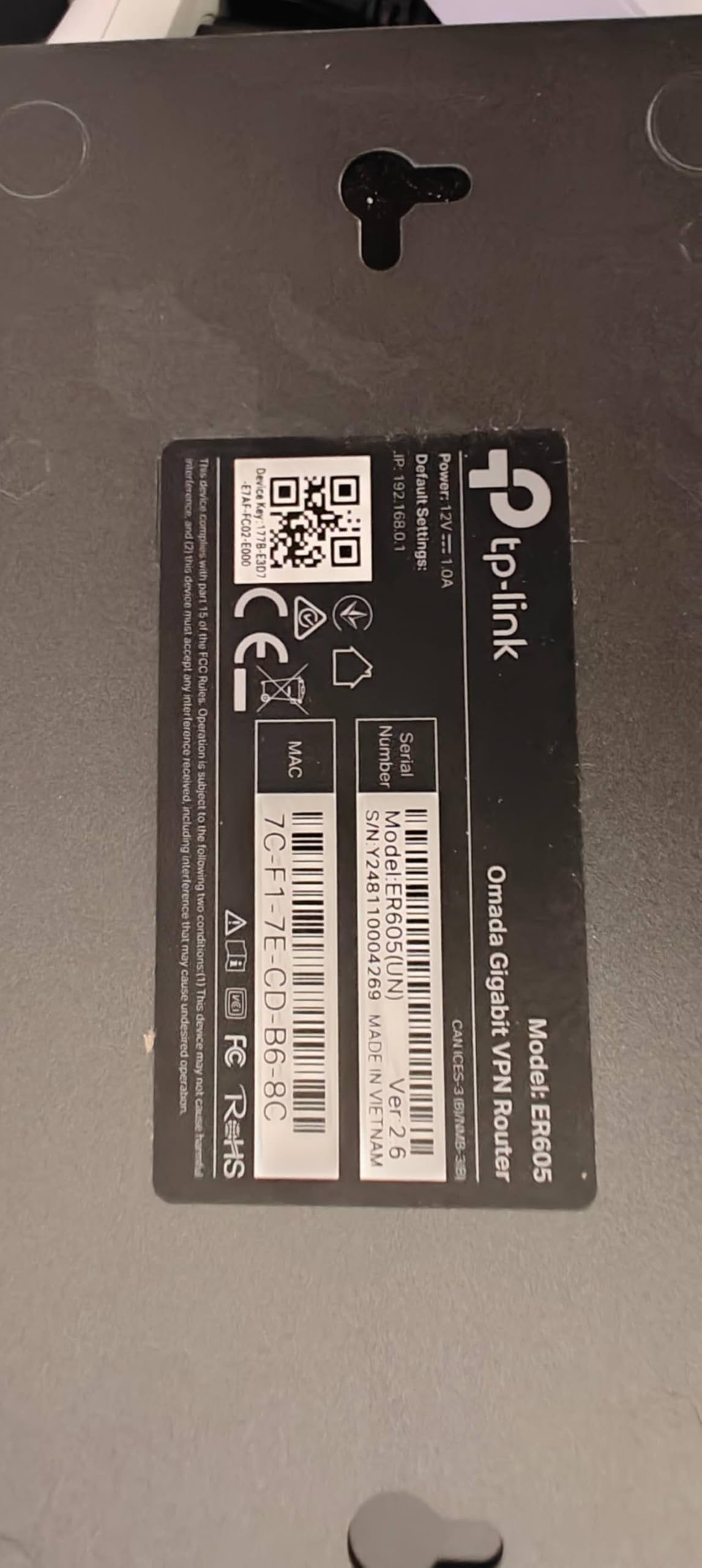 TP-Link ER605 V2 Wired Gigabit VPN Router, Up to 3 WAN Ethernet Ports + 1 USB WAN, SPI Firewall SMB Router, Omada SDN Integrated, Load Balance, Lightning Protection