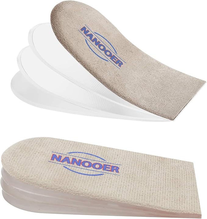 Height Increase Insoles,Shoe Lift Inserts,Adjustable Orthopedic Heel