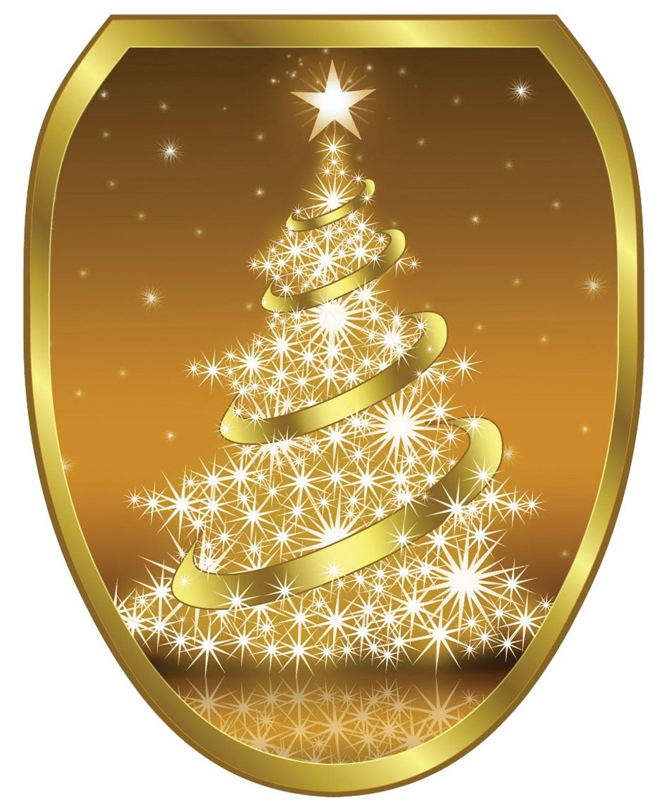 Toilet Tattoos TT-1888-R Moose At Sunset Decorative Applique for Toilet Lid Round Bathroom Accessories