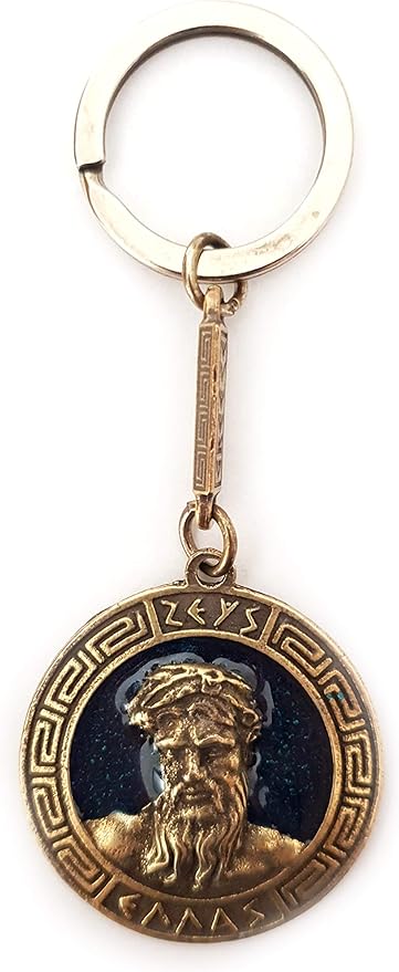 Amazon Com Iconsgr Key Ring Ancient Coin Zeus Shield God Zeus
