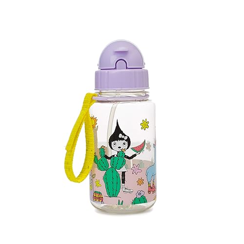 Zip & Zoe Kids Llama Drinking Water Bottle with Straw BPA, BPS and Pthalate-Free