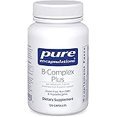 Pure Encapsulations B-Complex Plus - B Vitamins Supplement to Support Neurological Health, Cardiovascular Health, Energy Levels & Nervous System Support* - with Vitamin B12 & More - 120 Capsules