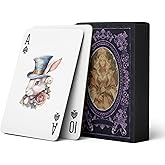 strublfe Playing Cards, Retro-Themed Deck of Cards. 54 Different Illustrations Poker Cards. Double-Sided Anti-Slip Embossing and for Collection. (Purple)