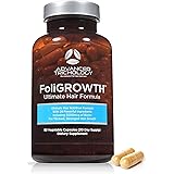 FoliGROWTH Ultimate Hair Nutraceutical – Get Thicker Hair, Reverse Diffuse Thinning Guaranteed - Gluten Free, Vegetarian, 3rd