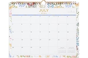 Blue Sky Day Designer for 2024-2025 Academic Year Monthly Wall Calendar, 11' x 8.75', Wirebound, Flutter (136694-A25)