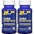 GABA Brain Food - GABA Supplement with L-Citrulline & Grape Seed Extract - Supports Calm & Relaxation - Nighttime Sleep Aid - Supports Production of Gamma Aminobutyric Acid - 120 L-Citrulline Capsules