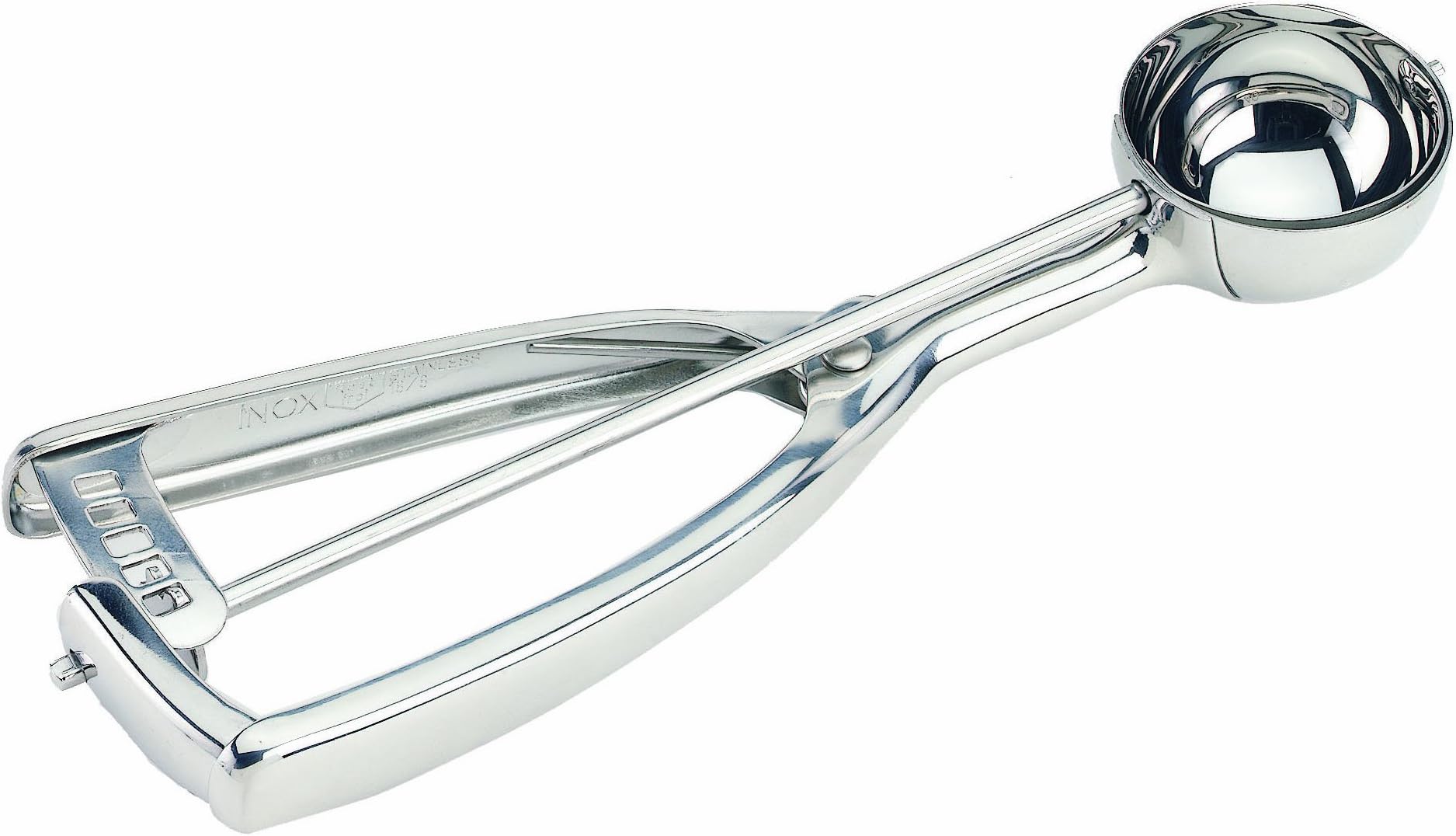 Crestware DSS50 50 Size Stainless Steel Squeeze Disher, Silver