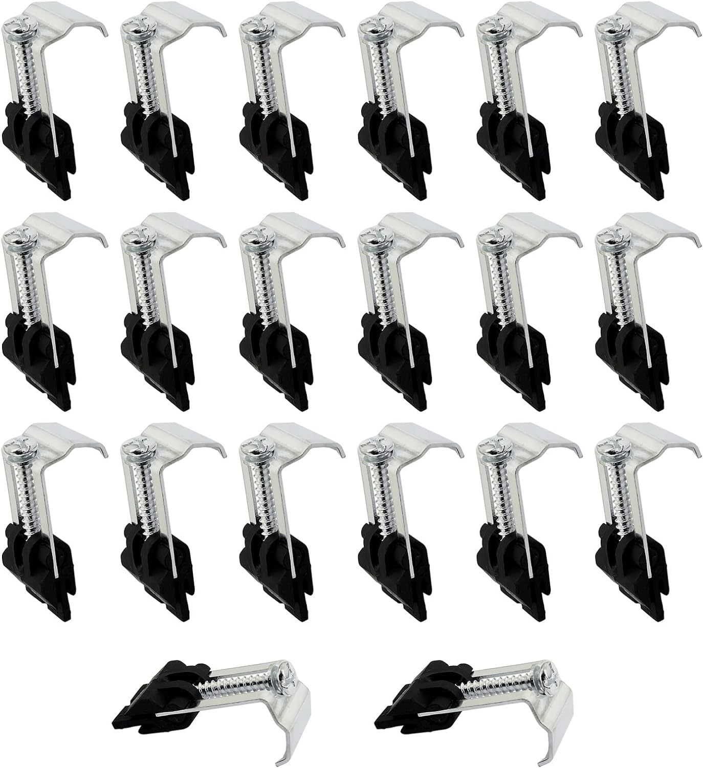 20Pcs Undermount Sink Clips for Kitchen Bathroom Shower Room Sink Clips Installation Repair Hardware Clips Fastener Support