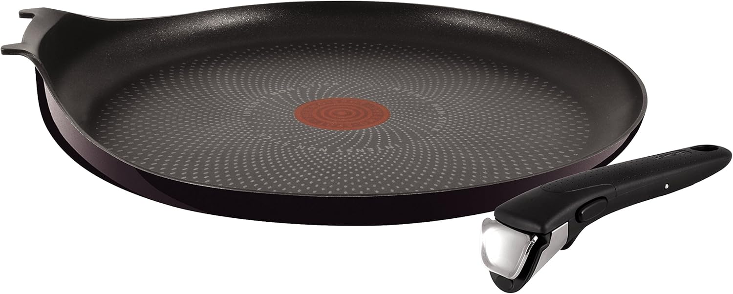 Tefal L4708802 Ingenio CrêpesPfanne mit Griff aus Aluminium, Schwarz