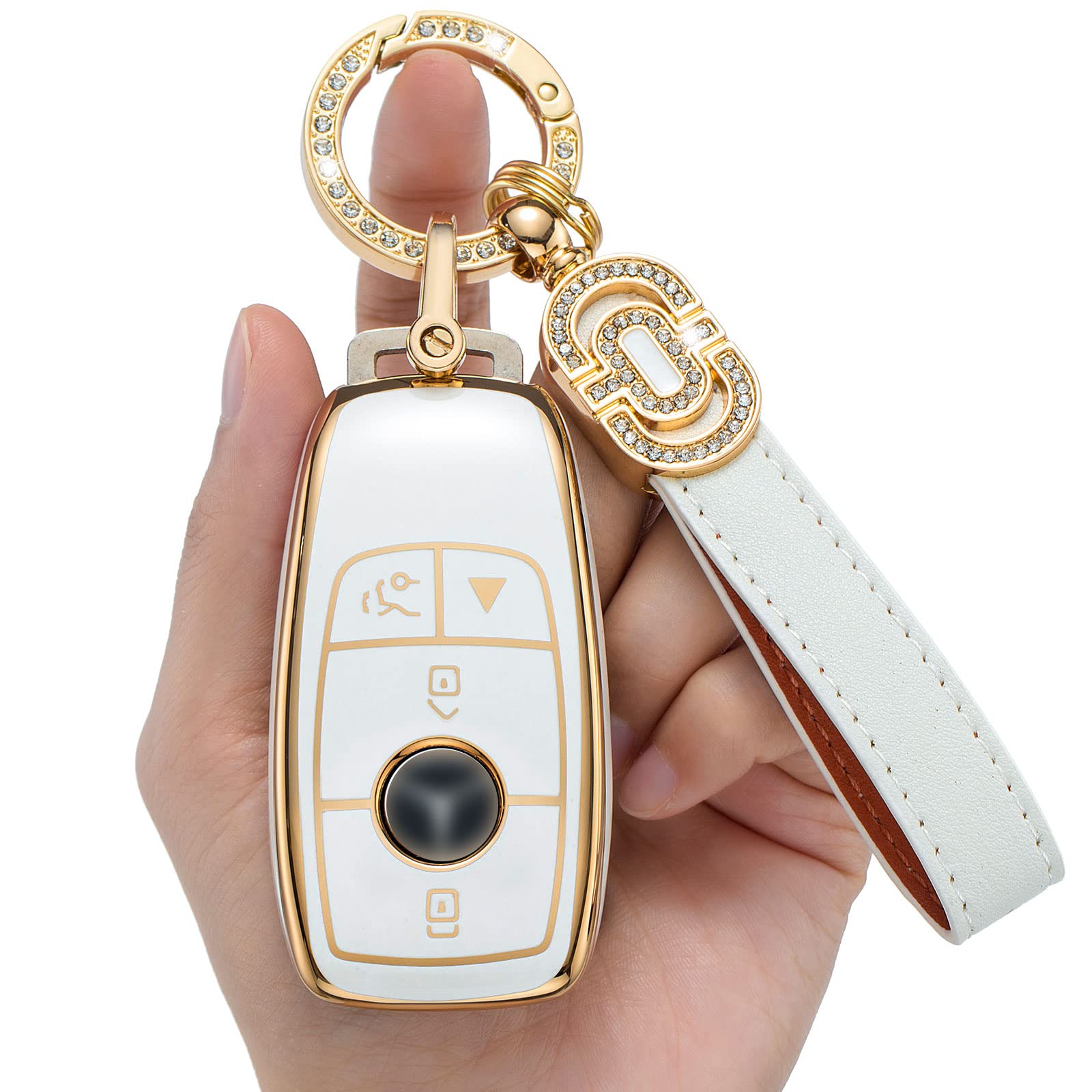 Photo 1 of **MISSING CASE COVER**
LJMTBKAN TPU Key Fob Case Cover Suitable for Mercedes Benz 2018-2021 S-Class,2017-2021 E-Class,2019-2021 A-Class C-Class G-Class Smart Key Fob