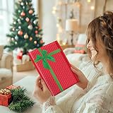 Switory Christmas Padded Envelopes A4 8.5x12 Inch Bubble Mailers Red Green Bow view 6