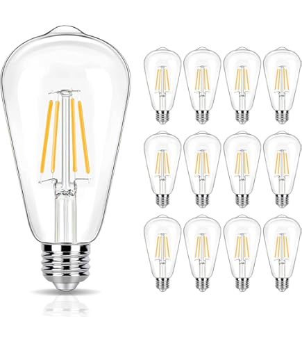 16 Pack LED Edison Bulbs 40W Equivalent, Dimmable 4 Watt Filament