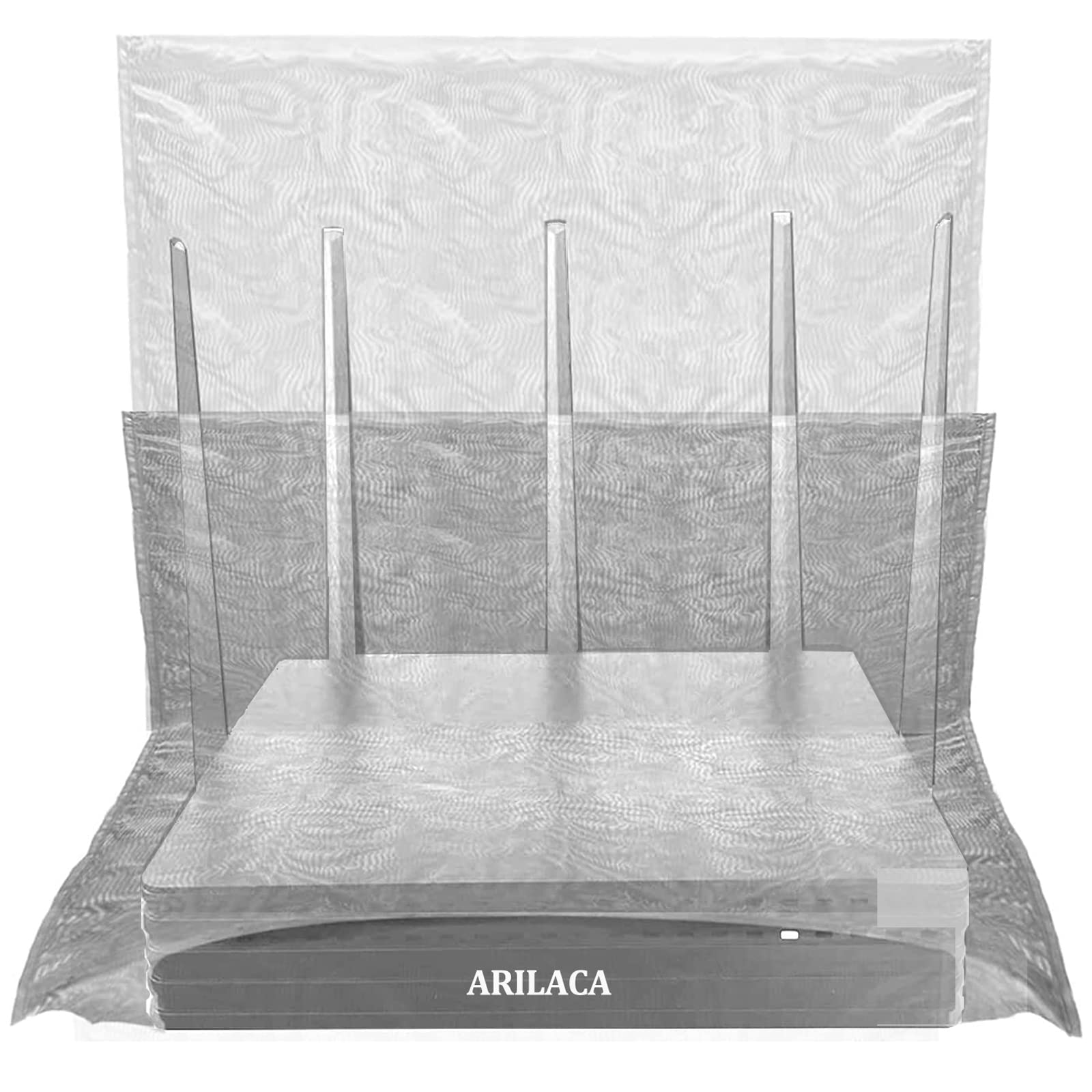 Photo 1 of Large WiFi Router Cover Faraday Bag E M F Protection WiFi Blocker Faraday Cage for Smart Meter Cover E M F Blocker Signal Block E M F Shield 5G Protection Radio Frequency Card Holder 13.8 in*15.7 in