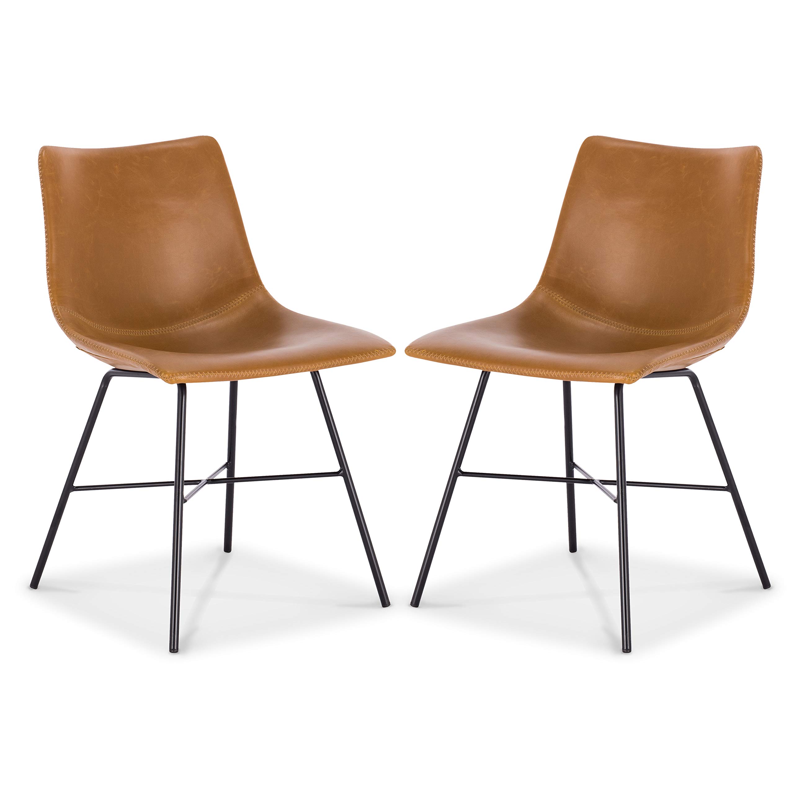 Poly and Bark Paxton Dining Chair, Set of 2 Tan