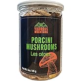 VIGOROUS MOUNTAINS Dried Porcini Mushrooms 3 Ounces