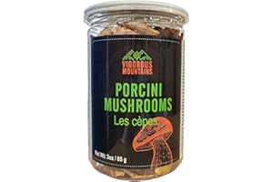 VIGOROUS MOUNTAINS Dried Porcini Mushrooms 3 Ounces