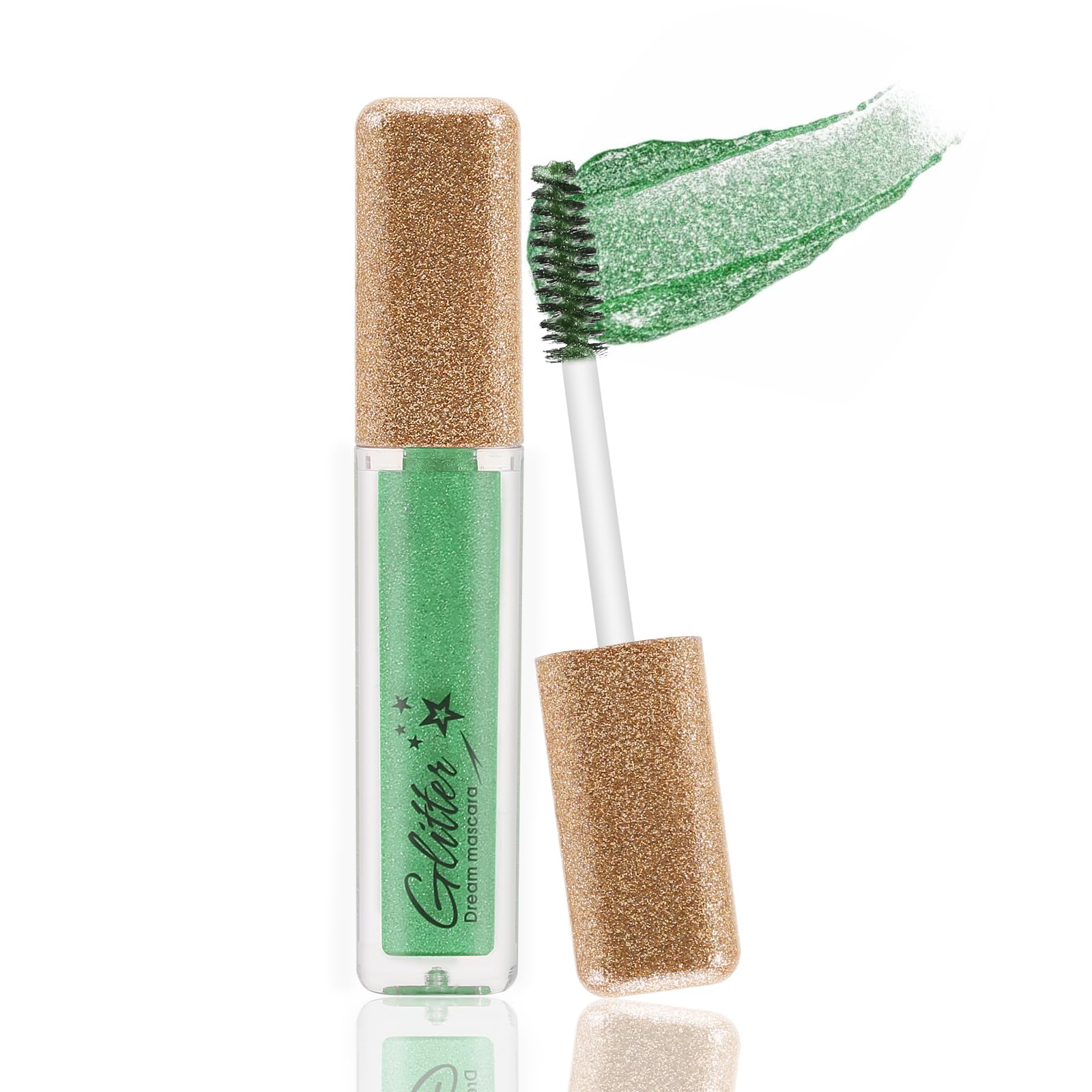 Photo 1 of ****2 PACK****Boobeen Glitter Mascara, Sparkle Diamond Shining Colorful Mascara for Eyelashes, Long Lasting Waterproof Lengthening Volumizing Lash Makeup for Party Wedding