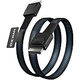 OIKWAN OCulink Cable,PCIe 4.0 SFF-8611 to SFF-8611 Cable,OCuLink 4i Straight to Straight Compatible with Egpu,OneXGPU,GPD G1,