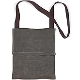 Foraging Bag 16 oz Waxed Canvas Haversack Bushcraft Shoulder Bag Durable Messenger Bag with Pocket for Gardening Camping