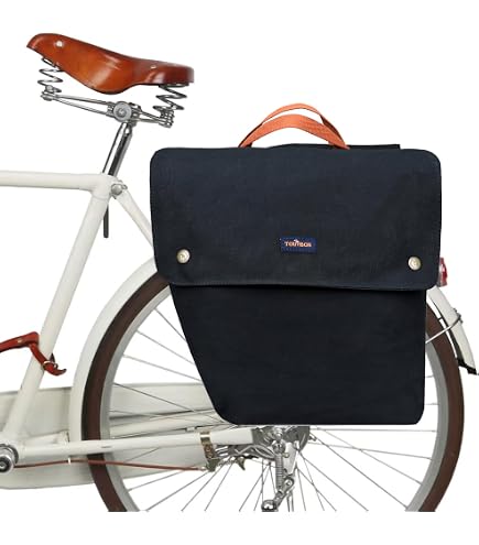 Amazon.com: Brooks Brick Lane Roll-Up Bicycle Panniers | Brick