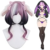 KORURACLUB gradient Wigs cosplay Wig pink and lolita wigs anime wig halloween Wigs for women (No accessories included) (Amethyst Twilight)