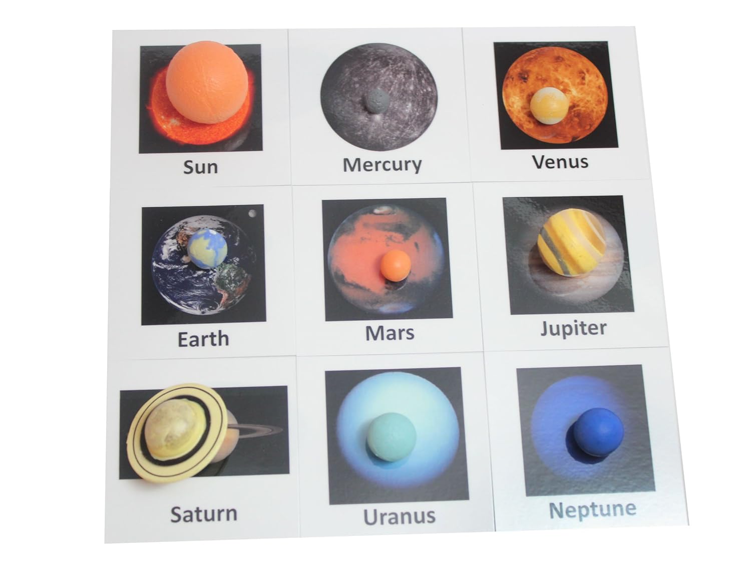 Solar System Match Space And Planets Matching To Cards Learning Toy Figurines Nomenclature Science Work