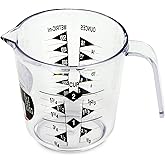 Chef Craft Select Plastic Measuring Cup, 2 Cup, Clear