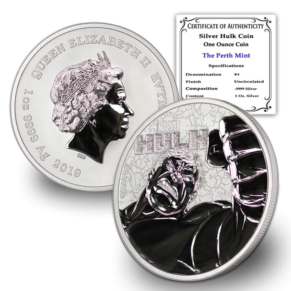 Mua 2019 1 oz Silver Marvel Series Hulk Coin Brilliant Uncirculated ...