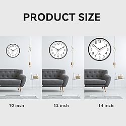 AKCISOT Atomic 14 Inch Wall Clock Analog Clocks for
