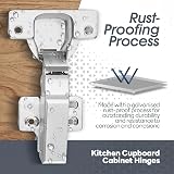 AOLISHENG 10 Pcs 35mm Soft Close Cabinet Hinges 100 Degree Full Overlay view 3