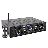 Pyle 500W 4-Channel Karaoke Bluetooth Amplifier