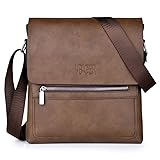 Vbiger Sac à Bandoulière vintage Homme Porte-Documents Sac de Messager à l'épaul