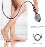 OFFO Shower Head and Hose 1.5m 6 Modes Brushed Black Chrome view 3