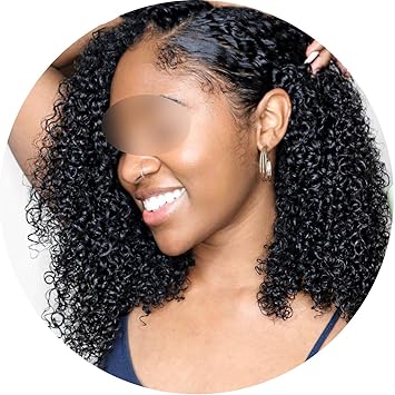 Amazon Com Brazilian Curly Lace Front Human Hair Wigs For Black