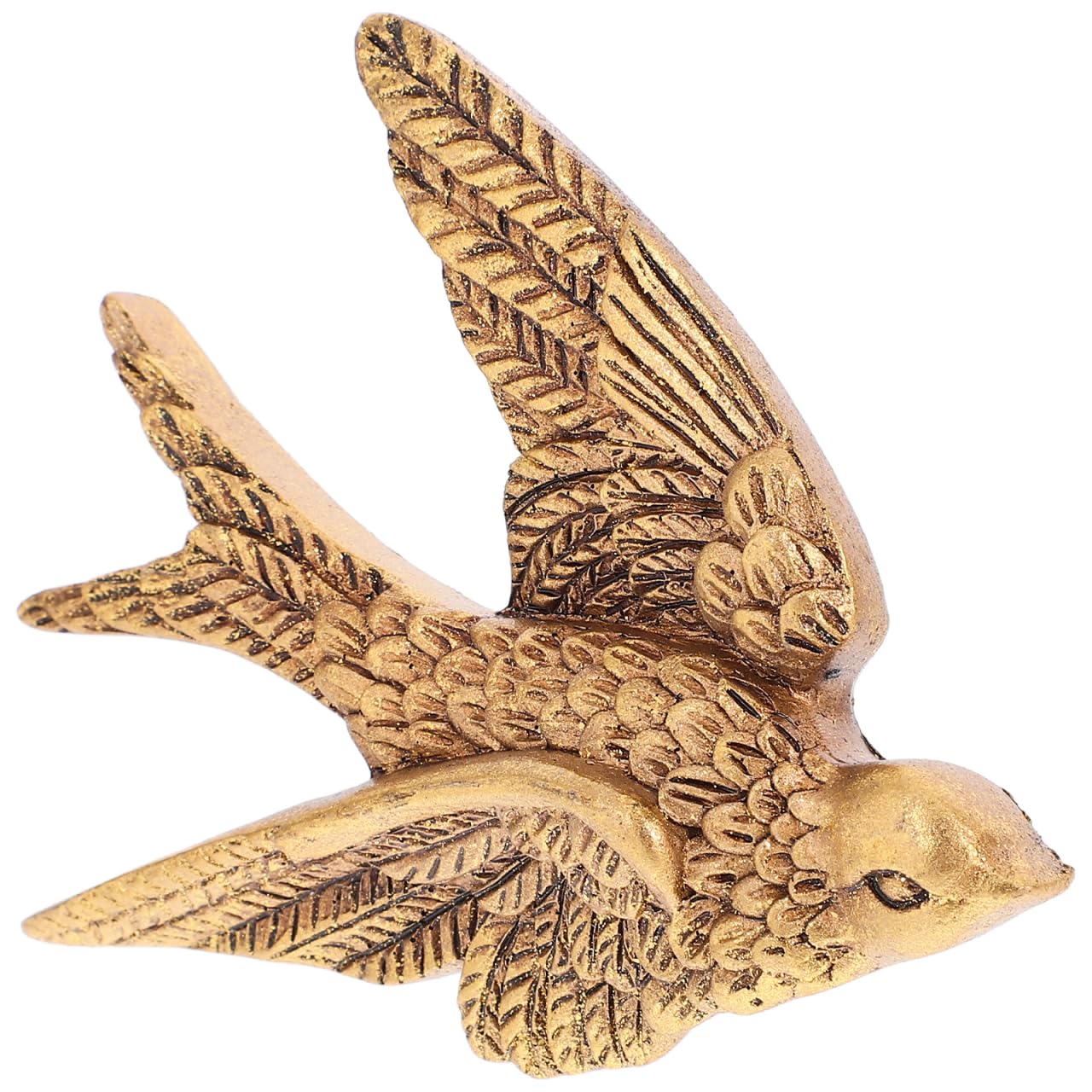 Happyyami Resin Swallow Pendant Wall Art Decor 4.72X3.94X1.18In Lightweight Vintage Bird Wall Hanging Ornament for Indoor Outdoor Home Garden