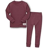 Vaenait 6M-12Y Toddler Kids Super Soft Lightweight Breathable Modal Cotton Melange Sleepwear Pajamas Set