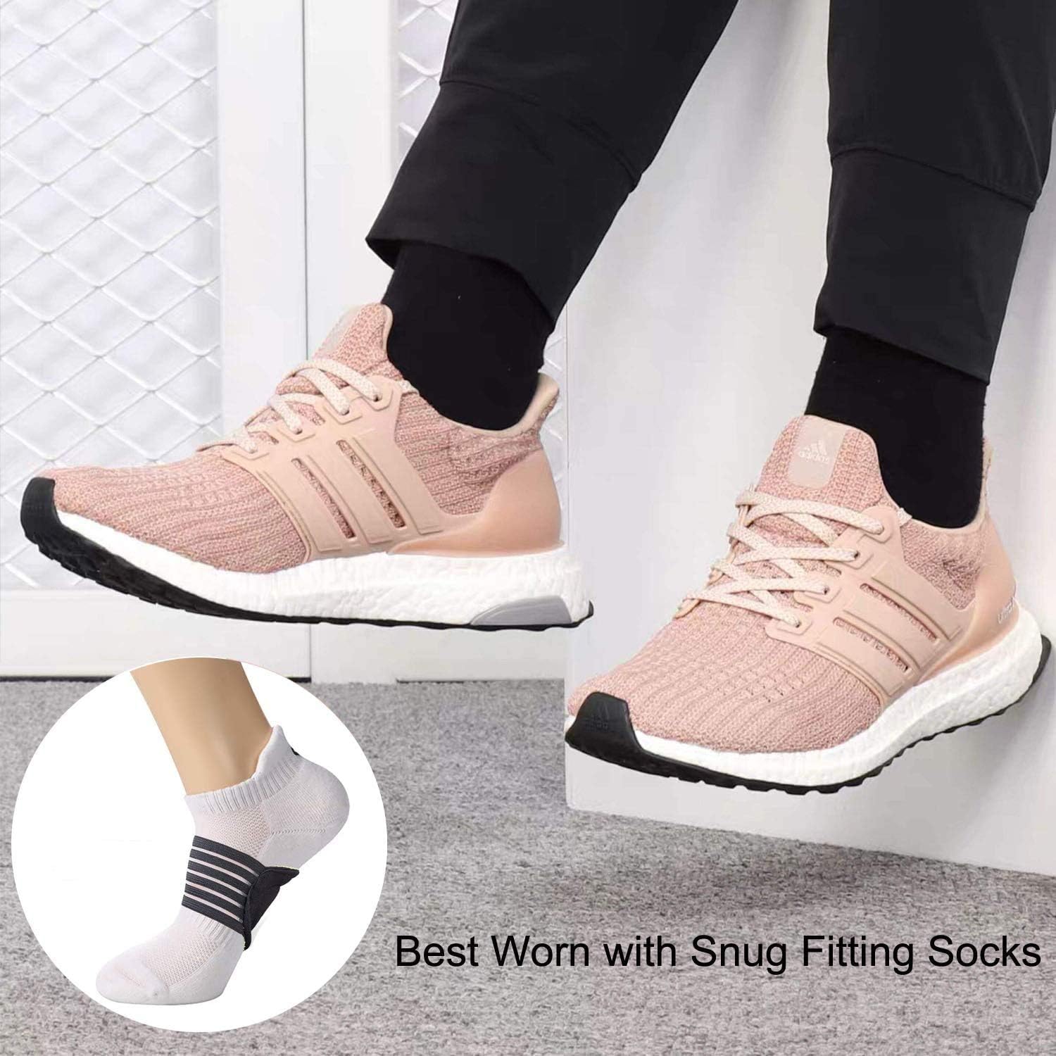 Arch Support,2 Pairs Compression Fasciitis Cushioned Support Sleeves, Plantar Fasciitis Foot Relief Cushions for Plantar Fasciitis, Fallen Arches, Achy Feet Problems for Men and Women…: Health & Personal Care