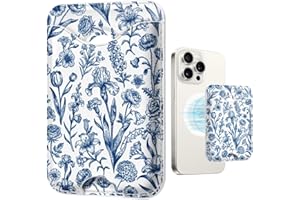 TOXXU Floral Magnetic Wallet for Magsafe Compatible with iPhone 17/16/15/14/13/12 Series Pro Max Plus Air (Flowers Phone Magn