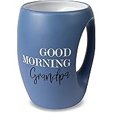 Pavilion - Good Morning Grandpa - Navy Blue Huggable Hand Warming 16 oz Mug