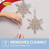 Command Hanging Hooks 10 Clear Hooks with 12 Strips Wire Hook Bundle view 5