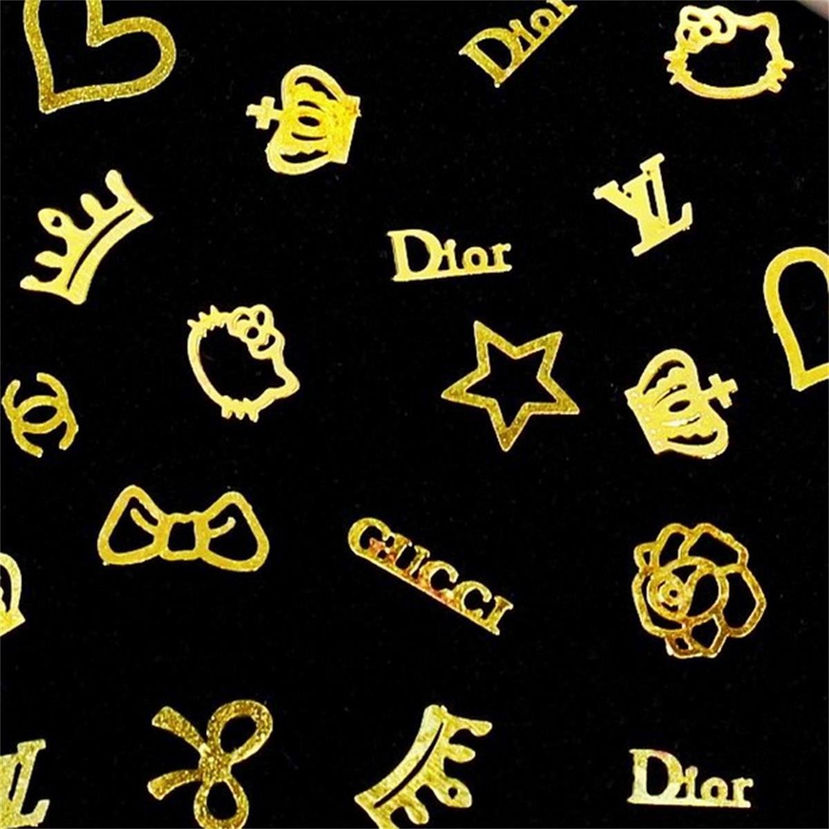 LONGQI Nail Sticker with Box Art Stickers DIY Nail Decoration Tools