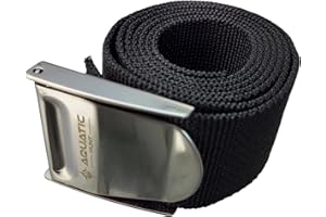 Aquatic Hunt - Fully Adjustable 60" (1.52M) Nylon Dive Weight Belt with 304 Stainless Steel Buckle