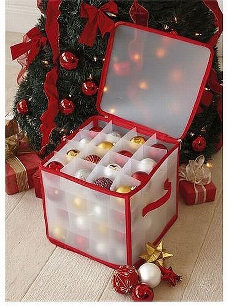 Christmas tree storage boxes plastic Christmas Tree Storage Boxes Plastic - Plastic Ornament Storage Box Keeps 128 Holiday Ornaments