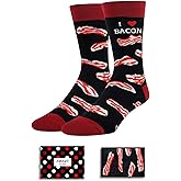 Zmart Funny Food Socks - Men Food Gifts, Bacon Taco Pizza Sushi Socks, Teen Valentine Gifts