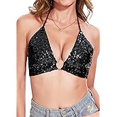 Anna-Kaci American Flag Sequin Shirt Women 4th of July Patriotic Shirt Stars Stripes Top Tees